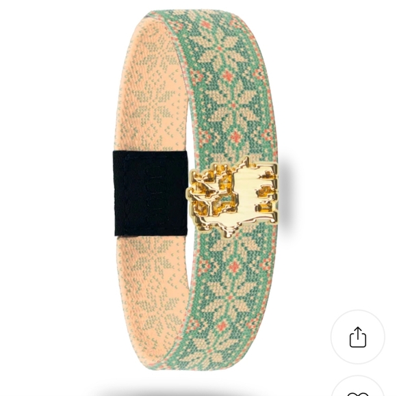 ZOX "JOY TO THE WORLD" #3441 W GOLD REINDEER CHARM ADVENT COLLECTIBLE WRISTBAND - Picture 2 of 10